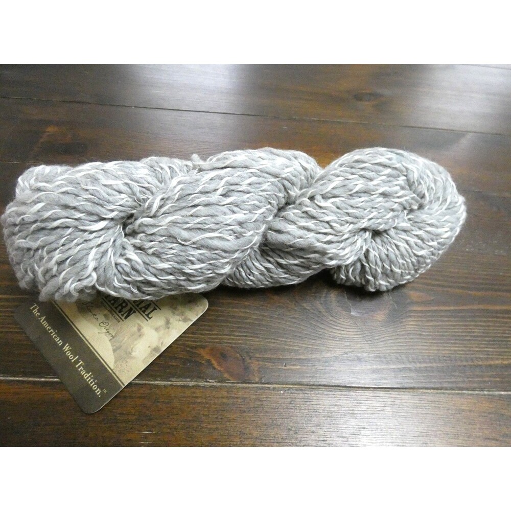 Imperial Yarn Oregon Anna in Pearl Grey Wool Cotton 2 Ply 3.5 Weight 140 yd